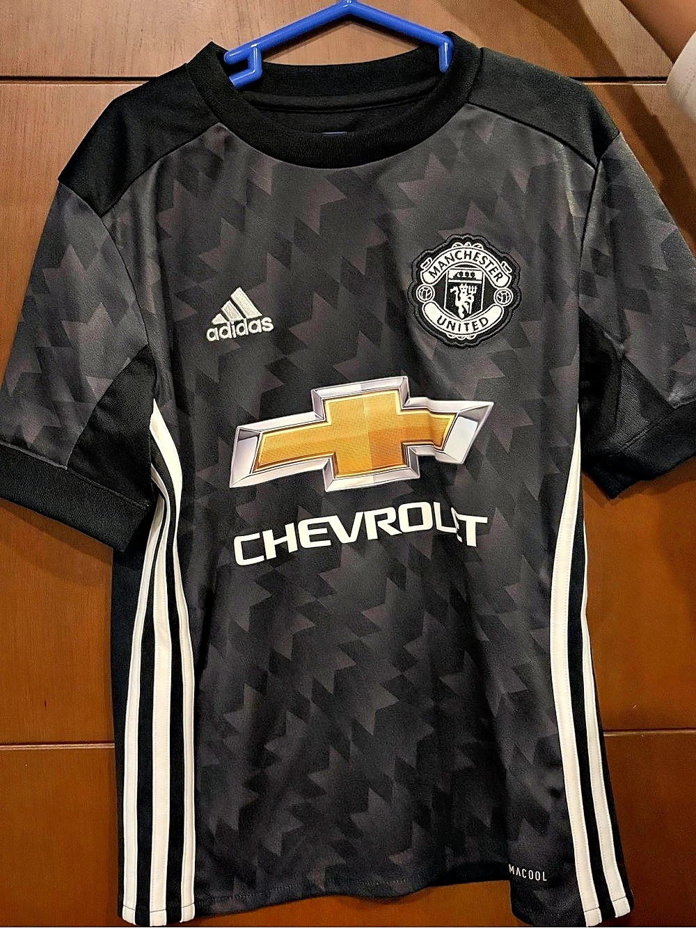 adidas Manchester United 2020/21 Away Youth Jersey Black & White Small